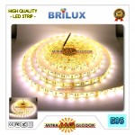 LED Strip Brilux SMD 5050 Mata Besar | IP 65 - Outdoor - Warm White / Putih Kuning